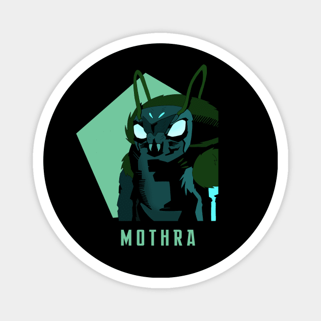 The Queen: Mothra! Magnet by sketchart